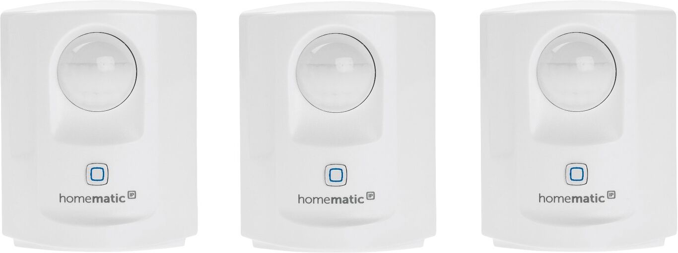 HOMEMATIC IP Smart-Home-Steuerelement "Bewegungsmelder mit Dämmerungssen.,innen 3er Set", weiß, B:22cm H:14cm T:30cm, Smart-Home-Stationen, Smart-Home-Steuerelement