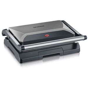 Severin Kontaktgrill KG 2394 Kompakt-Multigrill, 800 W, gerillte antihaftbeschichtete Grillplatten