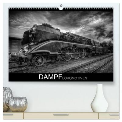 Dampflokomotiven (hochwertiger Premium Wandkalender 2026 DIN A2 quer), Kunstdruck in Hochglanz