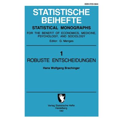 Robuste Entscheidungen, Taschenbuch von H. W. Brachinger, Springer Berlin, 978-3-642-69414-1