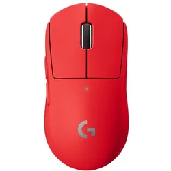 Logitech G Pro X (Kabellos), Maus, Rot