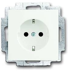 ABB 2CKA002013A5326 Geräteeinsatz erhöhter Berührungsschutz, mit Licht IP20 Verkehrsweiß, Weiß