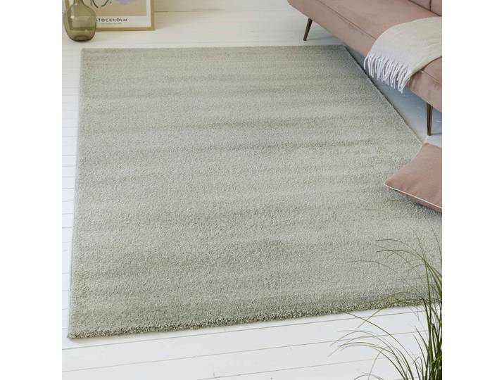 GOODproduct Chanley rechteckig 13 mm Höhe moderner dichter weicher zeitloser Kurzflorteppich, Wohnzimmer