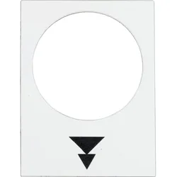 Schneider Electric ZB2BY4953 Bezeichnungsschild, 30x40mm, weiß, Heben, langsam-schnell  - 10 Stück