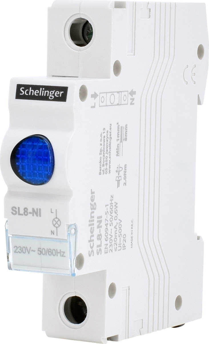 Bemko Foutindicator fase-indicator controlelamp 1-fase blauw