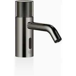 Dornbracht META Waschtischarmatur mit elektronischer Öffnungs-/Schließfunktion ohne Ablaufgarnitur, Netzbetrieb, 44511660-19, Farbe: Dark Chrome