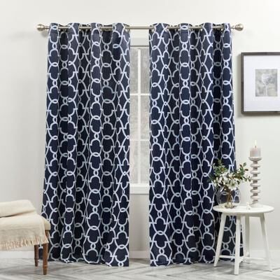 The Curated Nomad Duane Thermal Woven Blackout Grommet Top Curtain Panel Pair