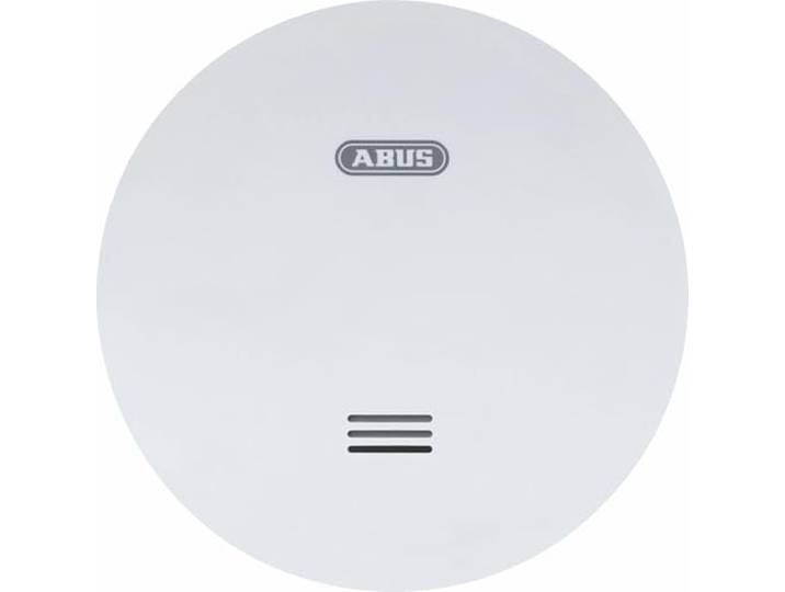 ABUS Platte rookmelder RWM160 - met batterij van 10 jaar - Q-label en DIN EN 14604 getest - knipperen 's nachts verminderd - wit