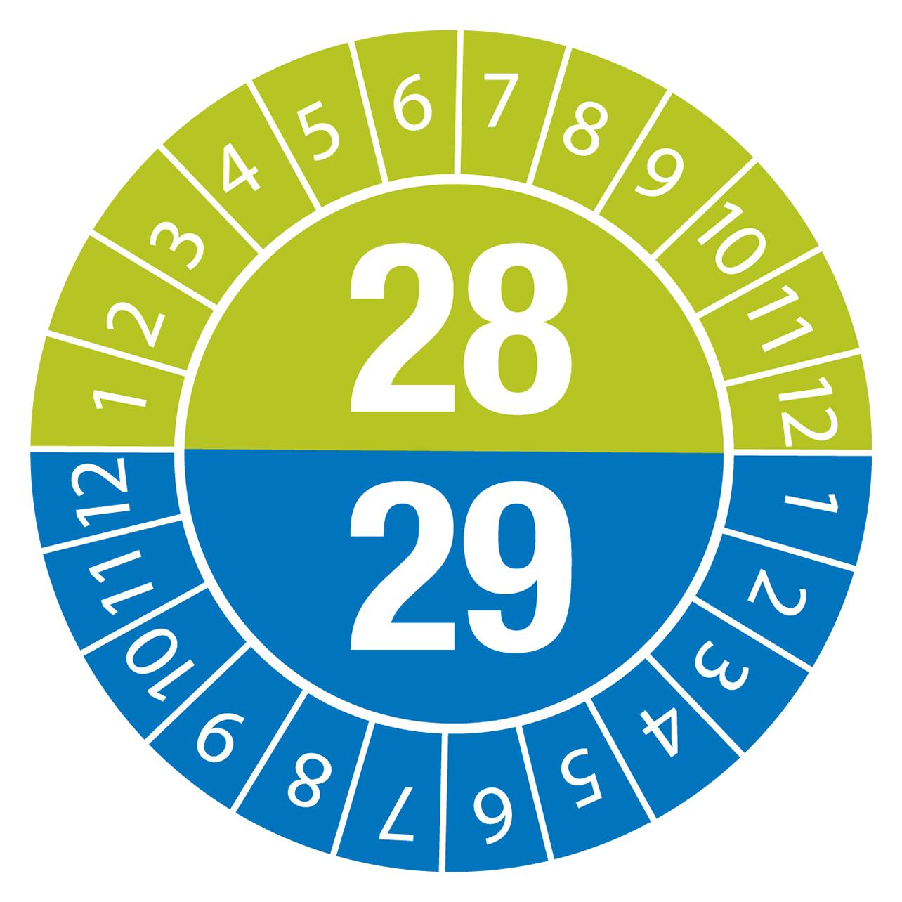 Brady DATE INSPECTION LBLS B-429 28/29 -DIA 20, DATE 28/29-DIA 20 B-429 (28 Etiketten) (834087)