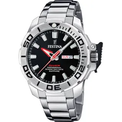 Festina Quarz Herren The Originals F20665/4 - schwarz,silber - 46.3mm