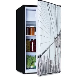 CoolArt 79L Kühl-Gefrier-Kombination EEK E Gefrierfach 9l Designtür