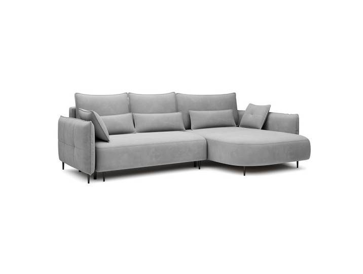 ECKSOFA Oblivio Grau Velours
