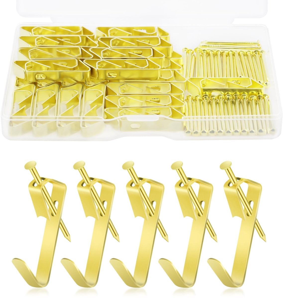 Solidchoice - 50 stuks metalen fotohaken voor bevestiging
