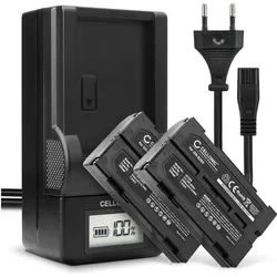 Cellonic Akku für Panasonic NV-GS75, NV-GS120, NV-GS180, SDR-H20, NV-GS10, NV-GS60 (Kamera Akku), Kamera Stromversorgung, Schwarz