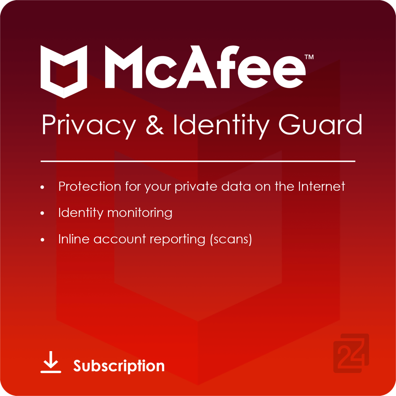 McAfee Privacy & Identity Guard MPG31MNRURDDD
