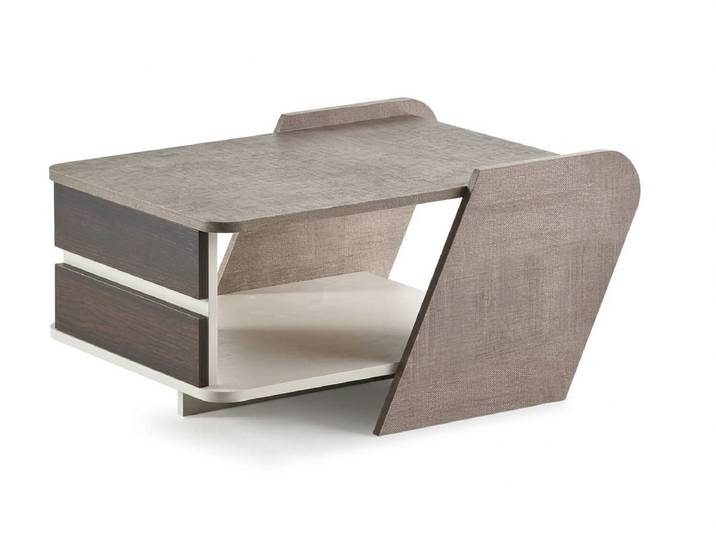 Xlmoebel Couchtisch Eleganter Couchtisch im modernen Art déco Stil in Beige für Büros, Made in Europa