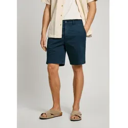 Pepe Jeans für Herren. PM801181 Marineblaue Chino-Shorts aus Stretch-Köpergewebe (28), Lässig, Baumwolle, Nachhaltig
