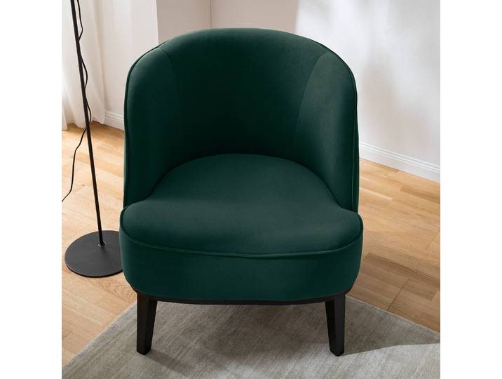 Sessel Grün Microfaser Sela 69 x 70 x 76cm