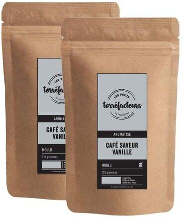 lesPetitsTorrefacteurs Les Petits Torréfacteurs Gemahlener Kaffee Mit Vanillearoma 2 X 125 G - MaxiCoffee