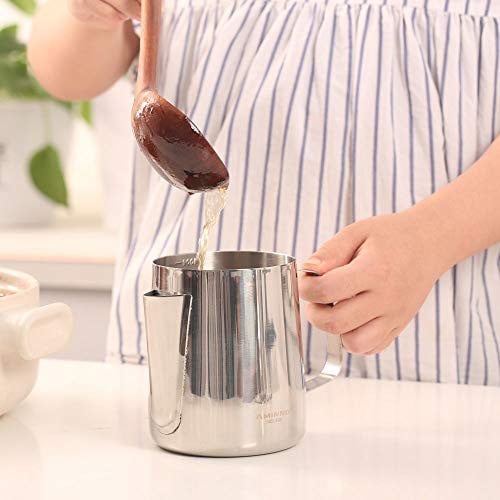 Decopatent RVS Maatbeker met Handvat en Schenkrand, 900 ml