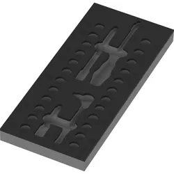 Wera 9827 Schaumstoffeinlage 8007 A VDE Zyklop VDE Knarre Set 1, 1/4", ohne Werkzeug - 05137316001