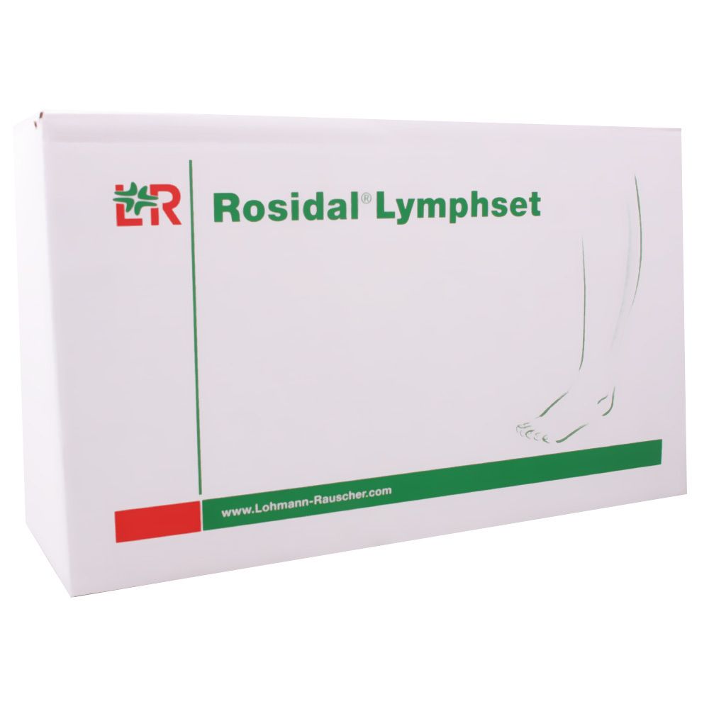 Lymphset 6 Bein groß Schaumstoffbinde 1 St Verband