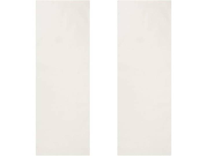 2pcs Toile de Chilienne Chaise de Plage 120x43cm Blanches Sling Remplacement Toile de Trat pour Chaises Longues Blanc