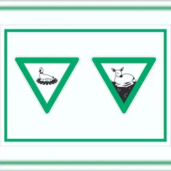 HB-Druck Brut- und Setzzeit Symbol Schild A0 (841x1189mm)