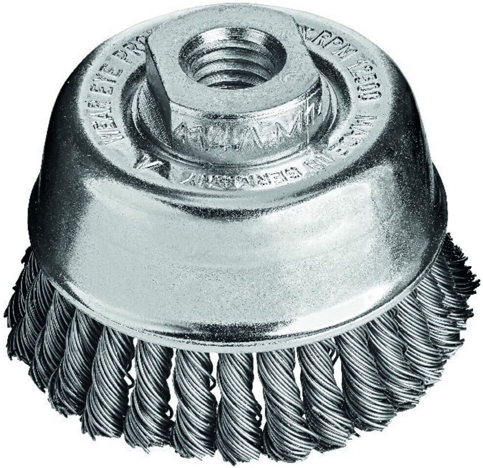 Lessmann Topfbürste Stahldraht gezopft 65x0,5mm Besatz 30x6mm gez.Draht (482207)