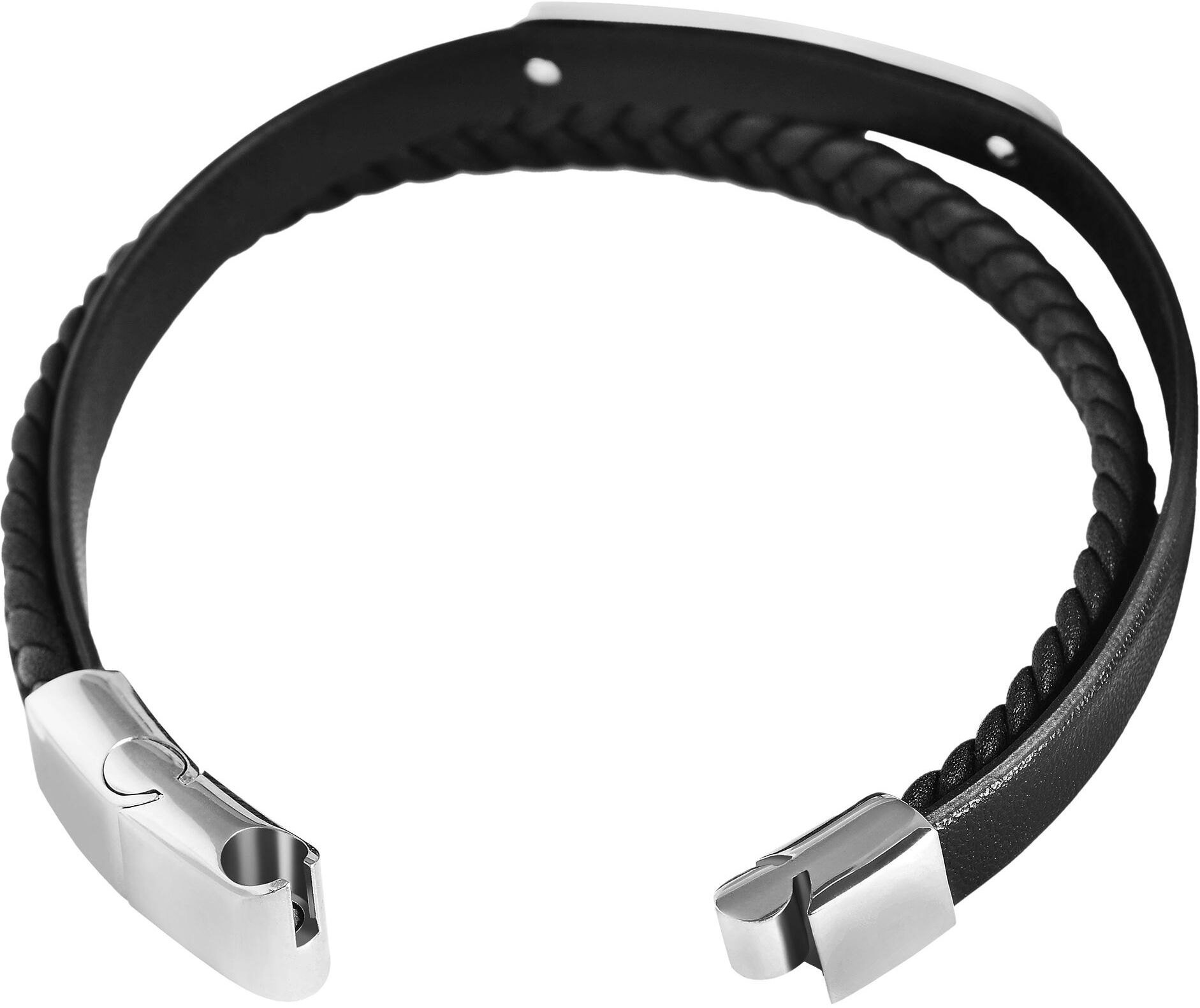 Armband ADELIA´S "Edelstahl Armband 21 cm" Gr. 21, schwarz, Armbänder, Damen, Edelstahl, Armband