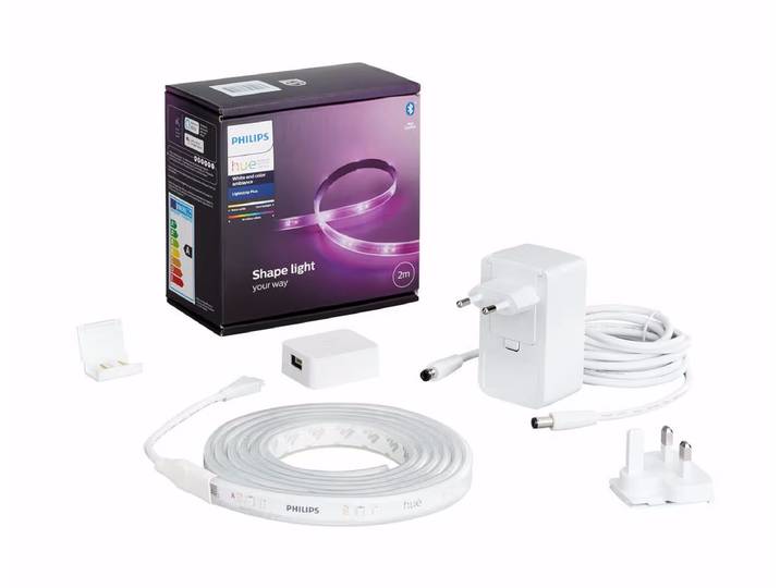 Philips Hue Lightstrip Plus Basis-Set (V4) - 2 Meter Lichtband – LED/Leuchtmittel/Glühbirne