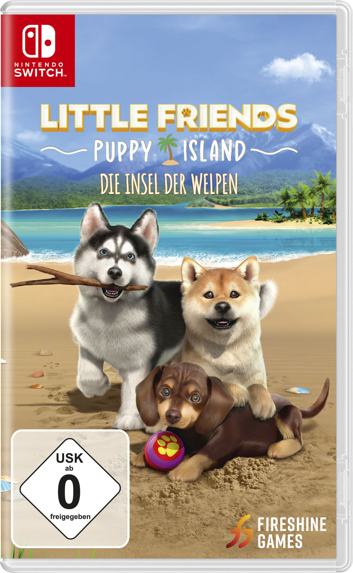 FIRESHINE GAMES Spielesoftware "Little Friends 2: Puppy Island - Die Insel der Welpen", bunt (weiß, neutral), Nintendo Switch, Spielesoftware, Spielesoftware