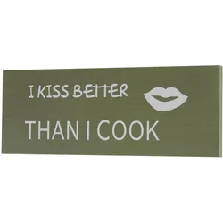WANDSCHILD LIPS SHABBY-LOOK Grün