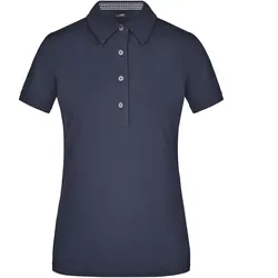 Damen Plain Polo-Shirt "JN969" - M - navy/navy-white