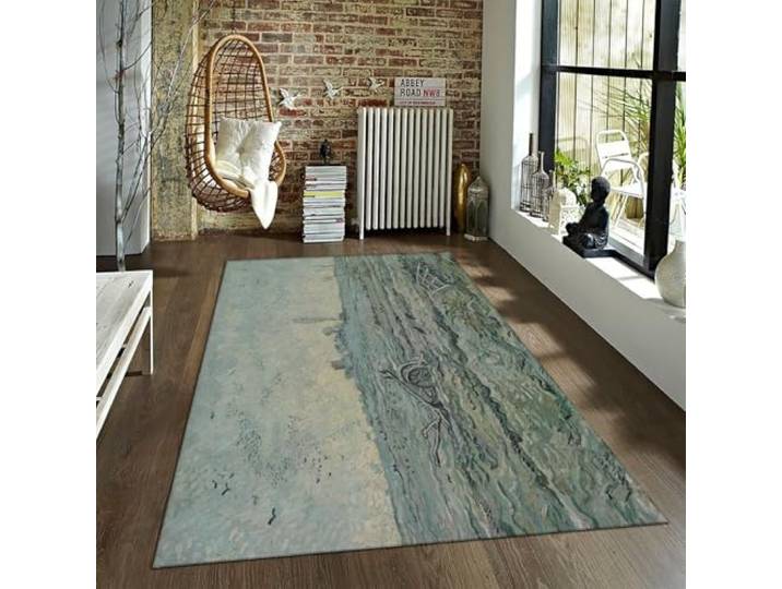 HOBBOY Vloerkleden in landelijke stijl Vogels en Landschap Landschap Gebied Tapijt voor Slaapkamer Woonkamer Beroemde Schilderijen Print Welkomstmat Dun 120 x 160 cm