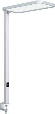 LED Tischklemmleuchte dotlux STUDIOButler Table, 80 W, 8800 lm, 4000 K, direkt/indirekt leuchtend, stufenlos dimmbar, Klemmweite 60 mm, Aluminium