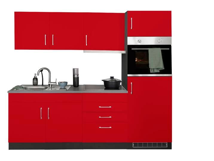 KOCHSTATION KS-Paris Breite 220 cm, wahlweise mit E-Geräten und Induktion