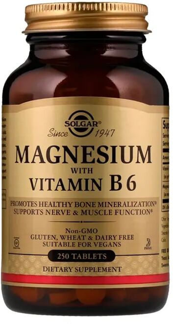 Solgar Magnésio com Vitamina B6 250 Tabs