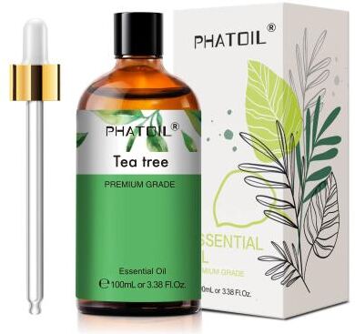 Inspired Finds PHATOIL 100ml Essential Oil Eucalyptus, Lavender, Vanilla, Jasmine, Lemon & Bergamot For Aromatherapy & Candle Mak tea Tree