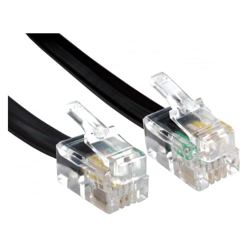 Cables Direct CDL 2m Coiled Handset Cord - Black (88BCD-102K)
