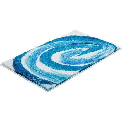 Badematte COLANI "Colani 42" Gr. 4, blau (türkis), H:24mm, Kunstfaser, Badematten, Badematte