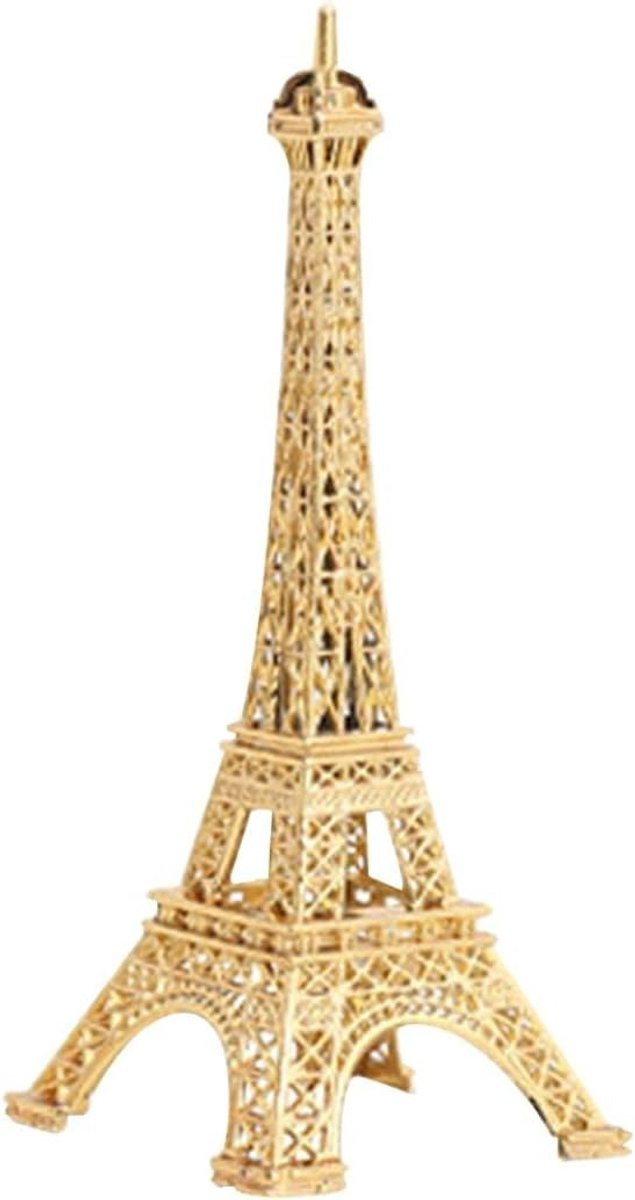 Metalen Eiffel Tower standbeeld voor volwassenen als decoratief verzamelobject en taarttopper