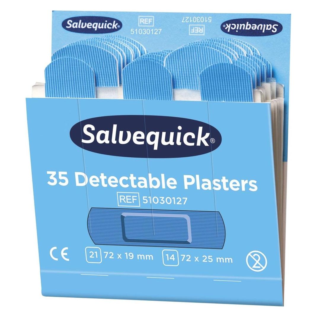 Salvequick Pflasterstrips detectable (6x) (51030127)