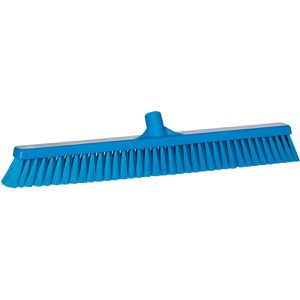 Vikan Besen Schiebebesen, 31993, blau, mit Gewinde & Kunststoff-Borsten, Breite 61 cm