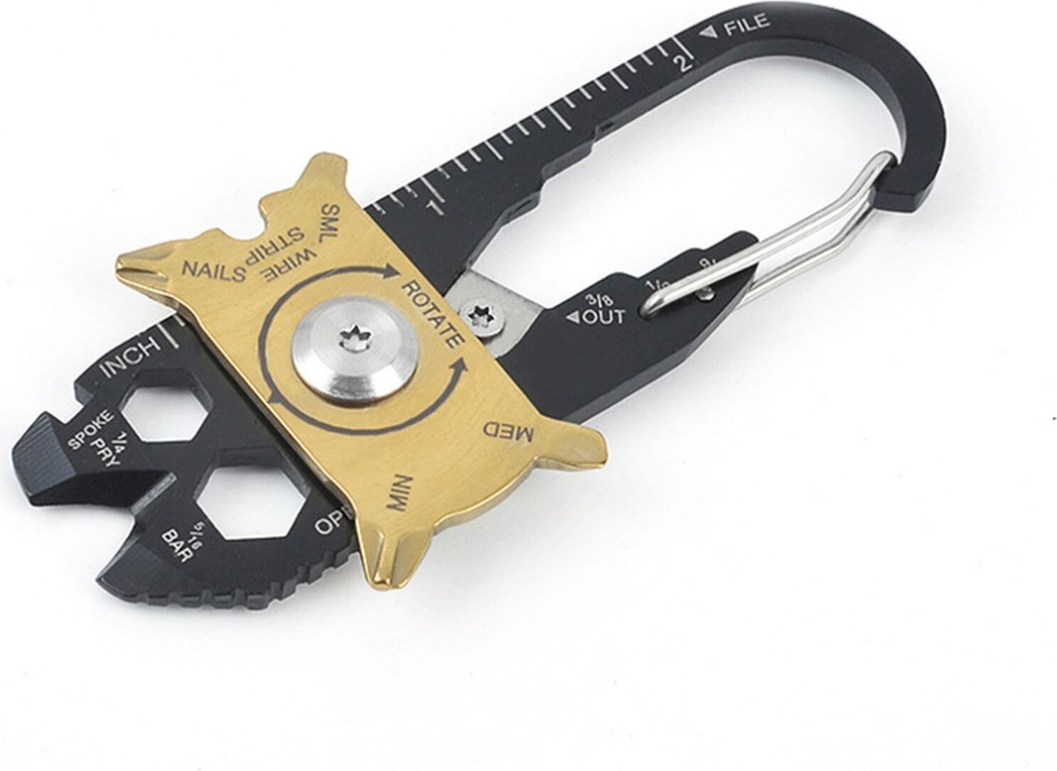 Lobwerk 20-in-1 multifunctioneel outdoor gereedschap met mes, opener en schroevendraaier