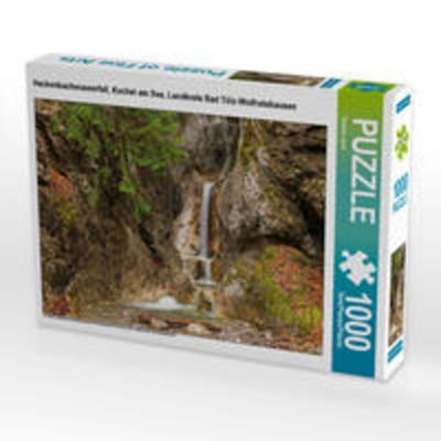 CALVENDO Puzzle Heckenbachwasserfall, Kochel am See, Landkreis Bad Tölz-Wolfratshausen 1000 Teile Lege-Größe 64 x 48 cm Foto-Puzzle Bild von Robert