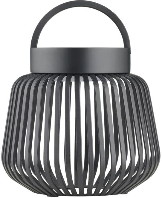Blomus Steel Table Lamp Black 12cm H x 13.5cm W x 13.5cm D