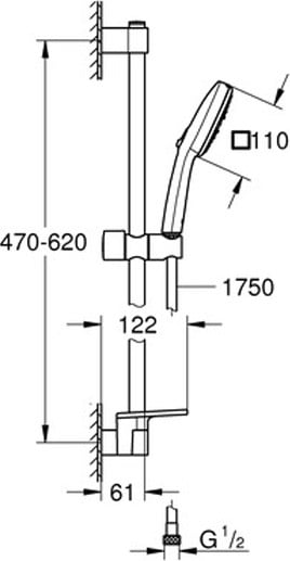 Grohe Tempesta Cube 110 douchekop
