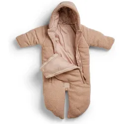 Elodie, Kinderwagen Fusssack, Baby Overall - Pink Bouclé 0-6m