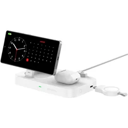 4smarts Qi2 Ladestation Trident mit Charger für Samsung Watch, weiss (25 W), Wireless Charger, Weiss